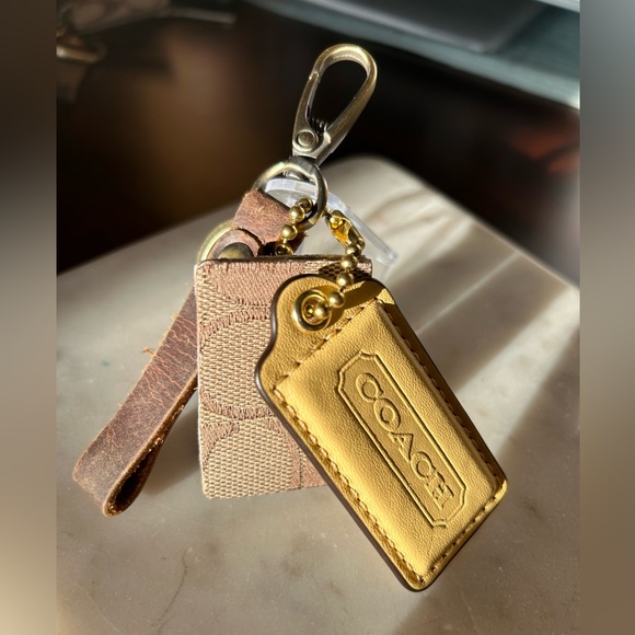 Coach Accessories - Coach Hangtag and Key Fob Made with Authentic Coach Fabric